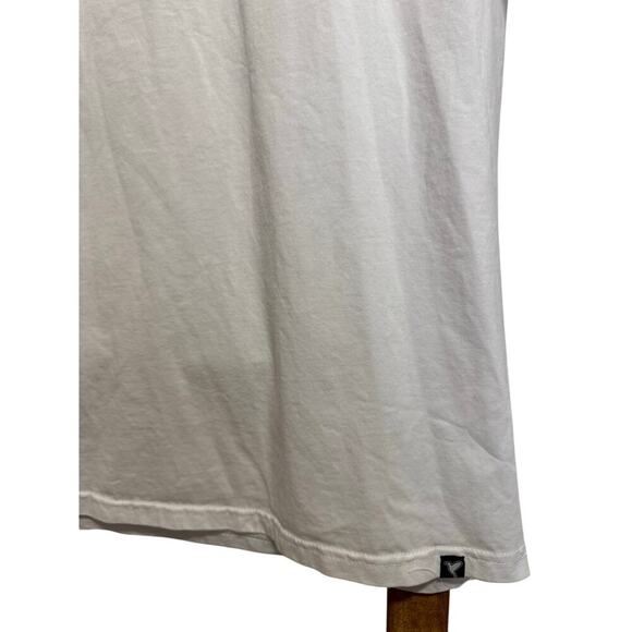 Birddogs Splatter Graphic Tee Shirt Short Sleeves Crewneck White Blue Size XL - Picture 4 of 10